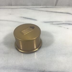 Vintage Solid Brass Stamp Roll Dispenser Desktop Office Supply Paperweight